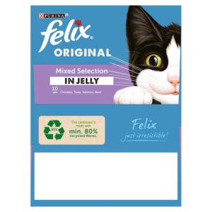 Felix Mixed Selection In Jelly Cat Food, 100 g (Pack of 40)