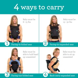 Infantino Flip 4-in-1 Advanced Carrier with Washable bib Included