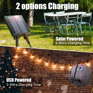 Aiohao Solar Lights Outdoor Garden 43.8Ft/13.5M 30+2 LED