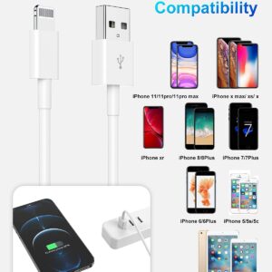 2Pack iPhone Charger 2m, iPhone Lightning to USB Cable 2 meters