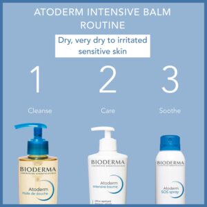 Bioderma Atoderm Intensive Balm - Ultra-Soothing Emollient Cream for Very Dry, Itchy to Eczema Prone Skin, Moisturiser Nourishes, Soothes & Reduces Itching - 500ML