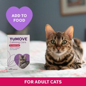 YuMOVE Calming Care for Cats | Previously YuCALM Cat | Calming Supplemnent for Cats who are Stressed or Nervous | Packaging may vary