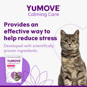 YuMOVE Calming Care for Cats | Previously YuCALM Cat | Calming Supplemnent for Cats who are Stressed or Nervous | Packaging may vary