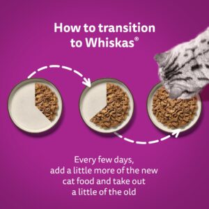 Whiskas 1+ Adult Poultry Selection in Jelly 40 Pouches, Adult Wet Cat Food, Megapack (40 x 85 g)